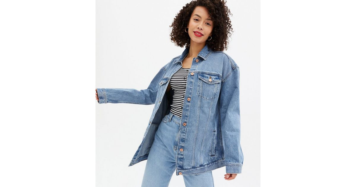 Tall Blue Denim Oversized Jacket
						
						Add to Saved Items
						Remove from Saved Items | New Look (UK)