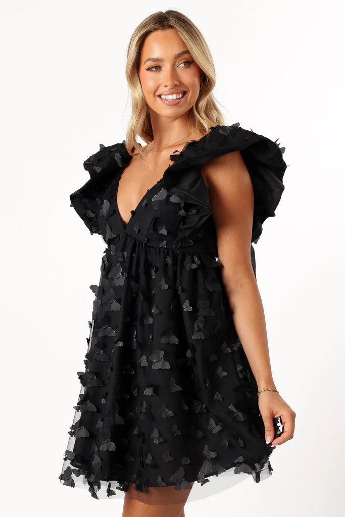 Raelyn Mini Dress - Black | Petal & Pup (US)