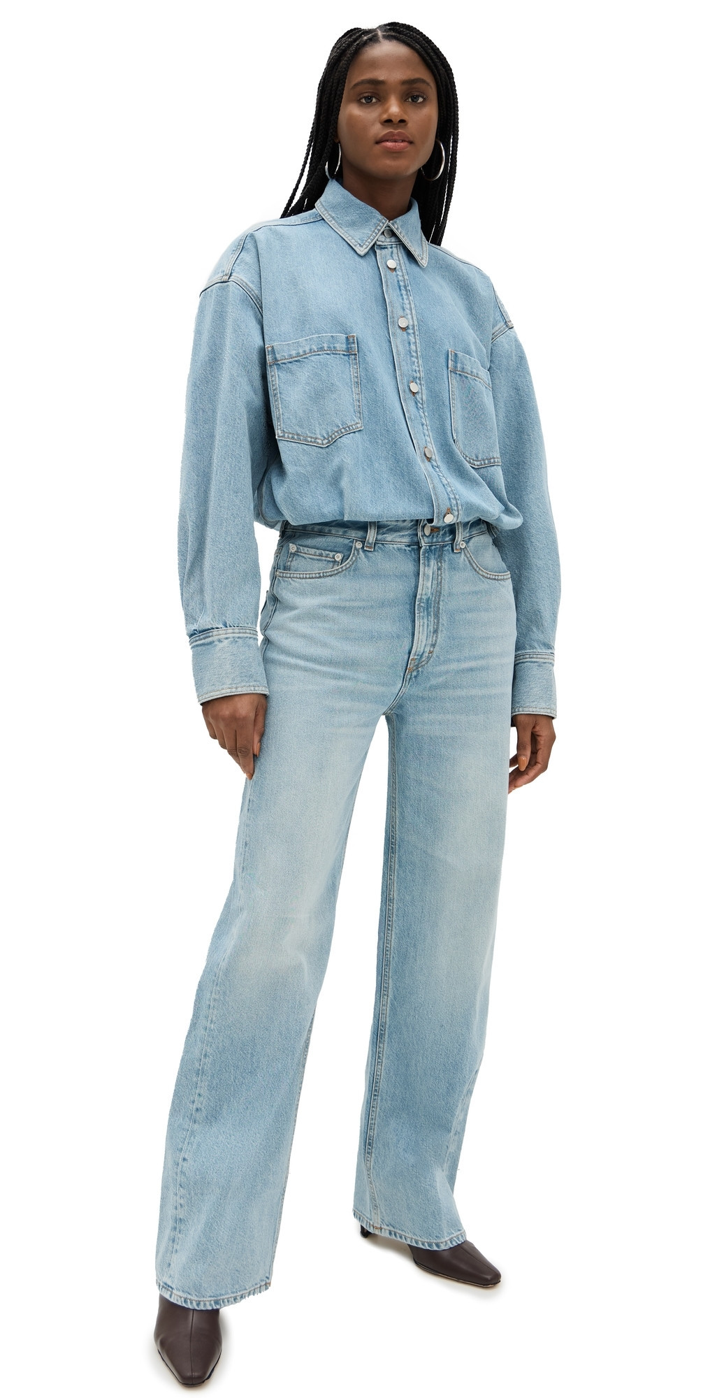 HAIKURE Tilda Blue Aqua Jumpsuit Blue Aqua L | Shopbop