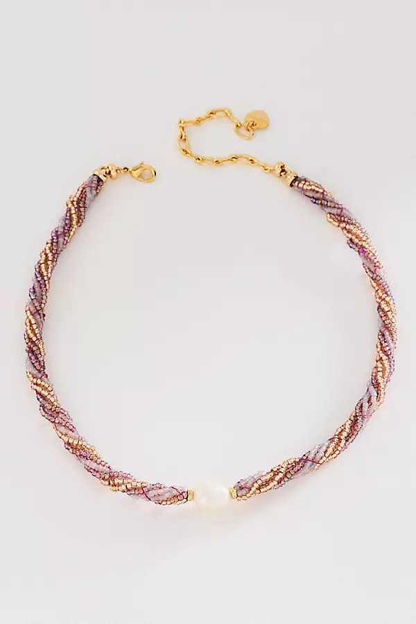 Twisted Beaded Pearl Necklace | Anthropologie (US)