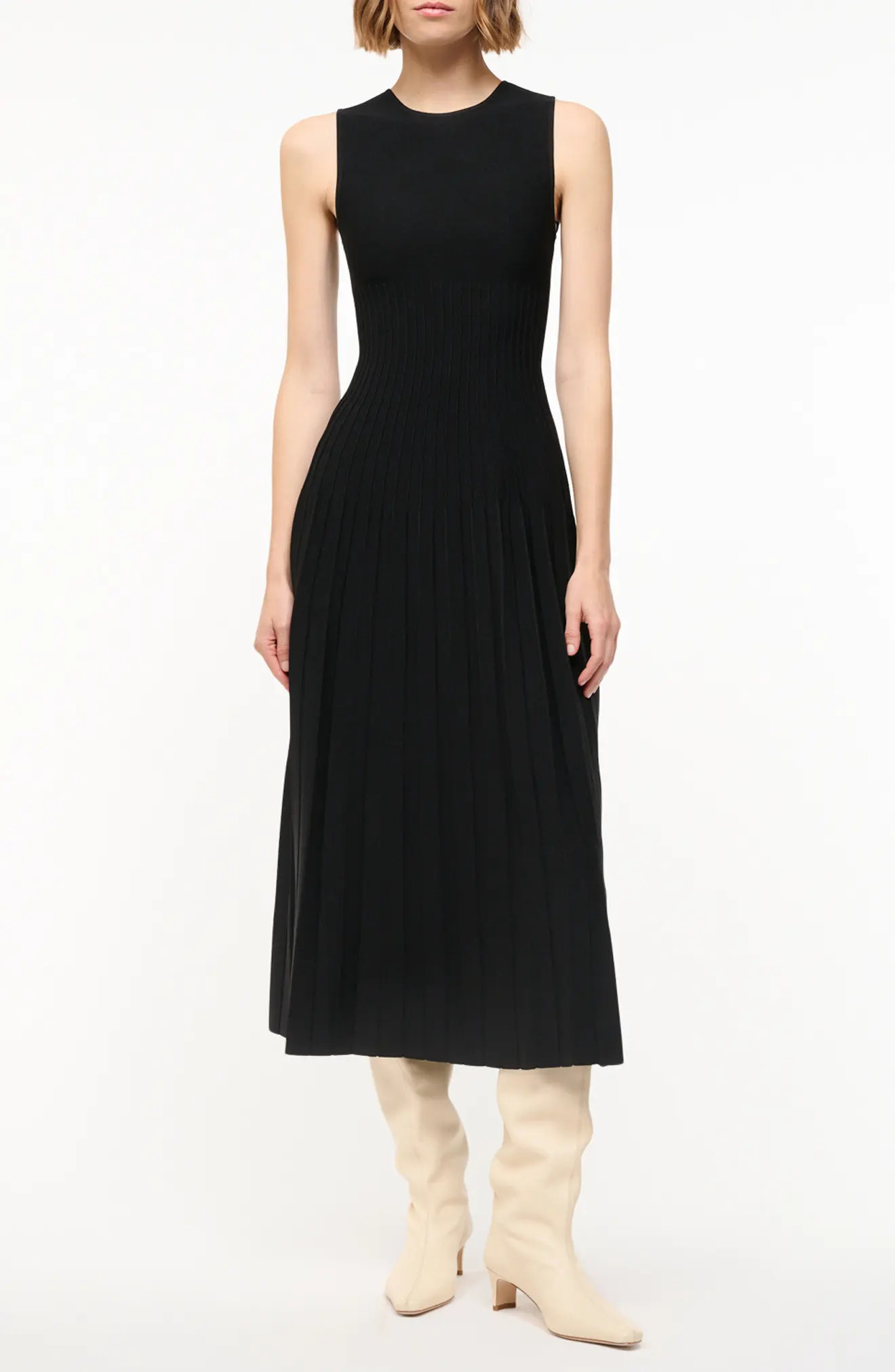 STAUD Elyse Pleated Sleeveless Knit Maxi Dress (Women) | Nordstrom | Nordstrom