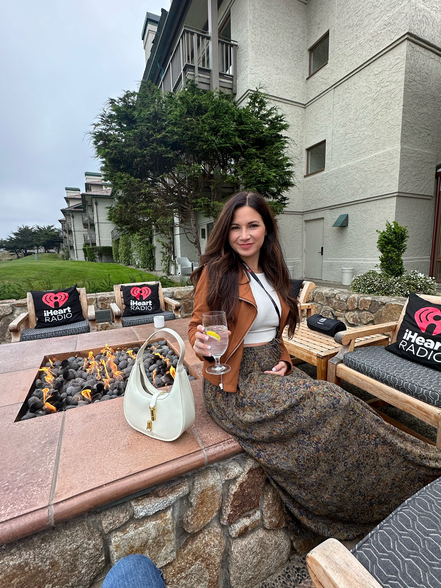 Patterned maxi skirt
Ivory cropped ribbed sweater top
Camel suede moto jacket 
Nude pointy toe boot 

Nordstrom | Target | Amazon | kohls | Na-kd 