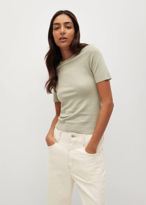 Fine-knit top | MANGO (US)