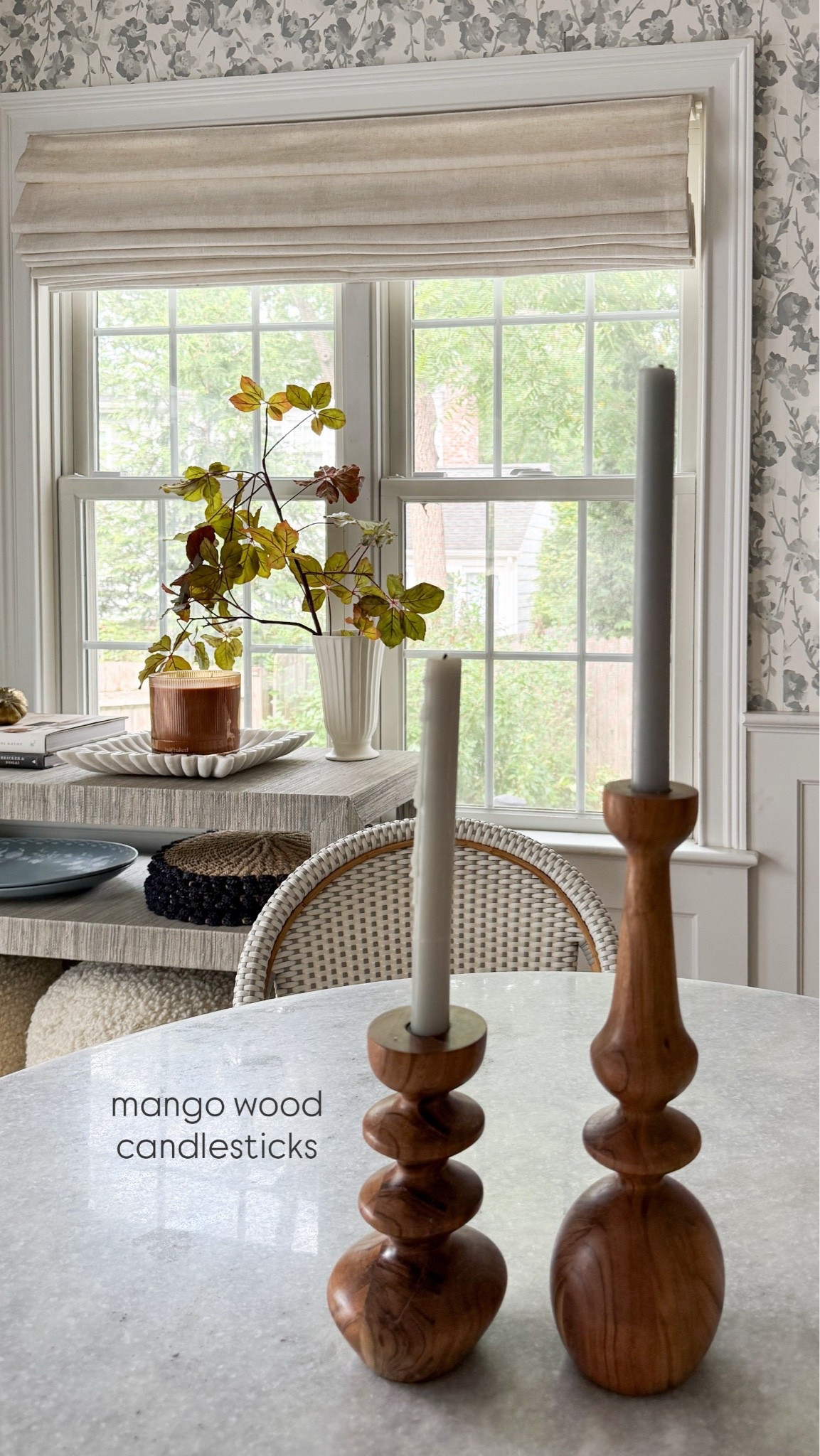 5 fall finds for your home that are worth buying right now!

The prettiest mango wood taper candle holders, boucle ottomans (the texture and color is so cozy for the cooler months!!), the most delicious smelling pumpkin candle, seasonal branches, and rich chocolate brown linen pillows 🍂

breakfast nook, Kitchen, kitchen inspo, kitchen decor, console table decor, Serena & Lily, wallpaper, girlonthehudson, neutral home, modern coastal, minted art, cozy home, fall home, fall decor, fall accessories

#LTKHome #LTKSeasonal #LTKdayinmylife