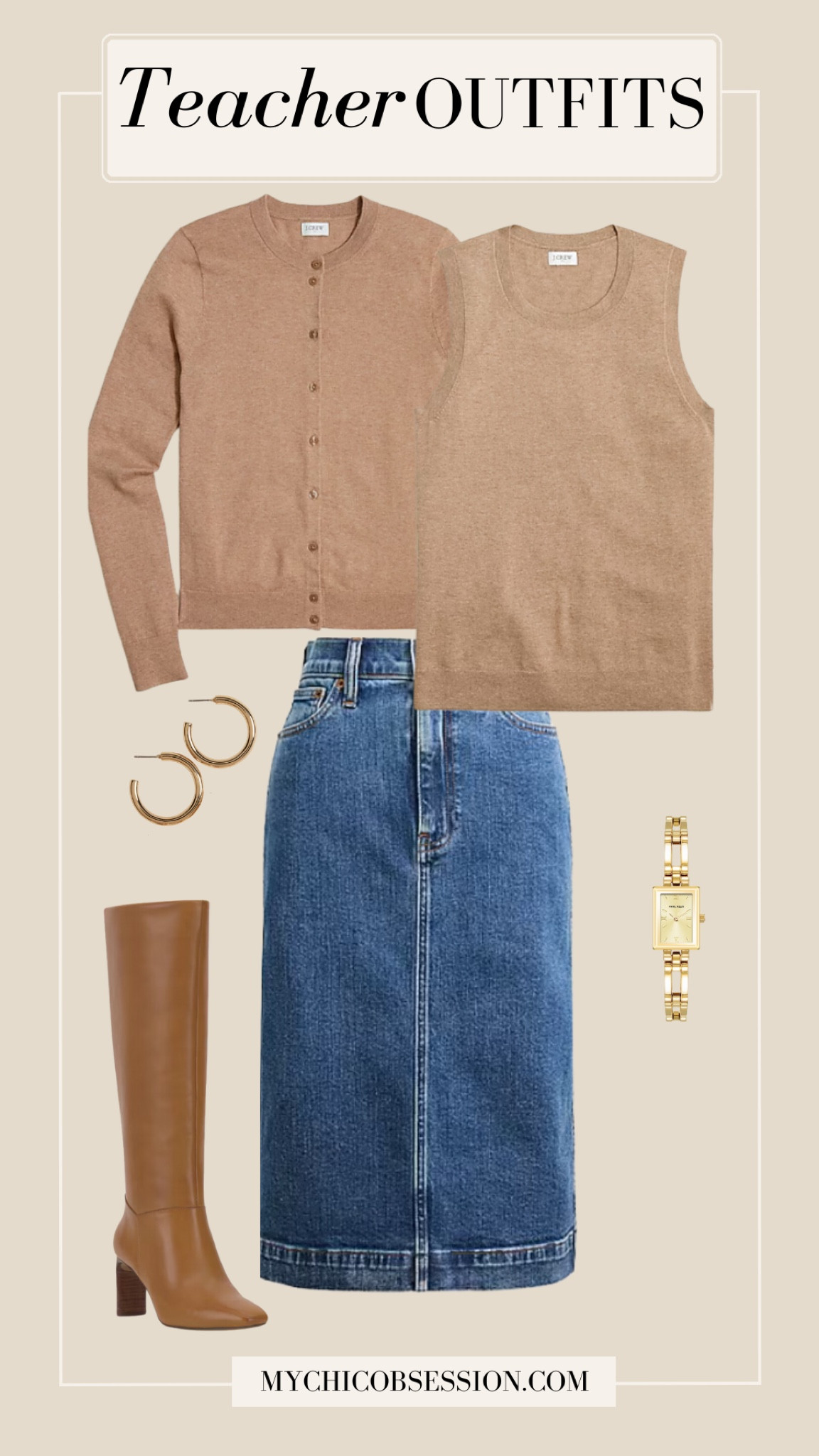 Looking for teacher outfits as you head back to school? This teacher outfit idea is fashionable and easy to wear!

Cardigan, knee high boots, denim skirt 

#LTKStyleTip #LTKFindsUnder100 #LTKBacktoSchool