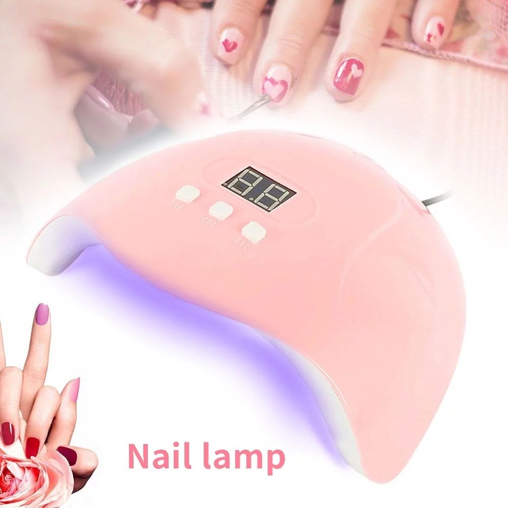 54W Professional UV Gel Nail Lamp LED Light Nail Dryer Polish Curing | Walmart (US)