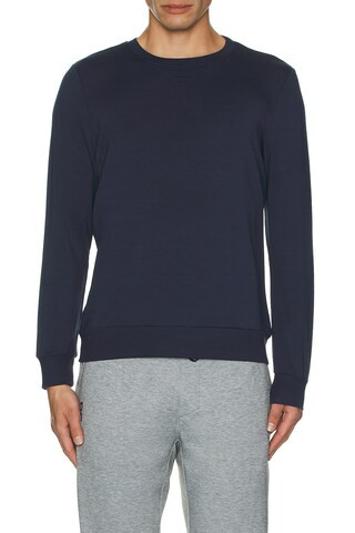 Beyond Yoga Always Beyond Pullover Crew in Blue | FWRD 