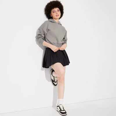 Women's Cropped Pullover Hooded Sweatshirt - Wild Fable™ | Target