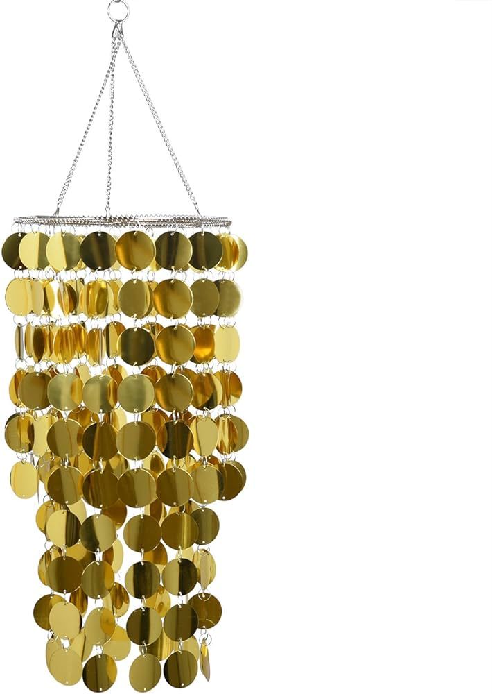 FlavorThings Gold Bling Hanging Chandelier Great idea for Wedding Chandeliers Centerpieces Decora... | Amazon (US)
