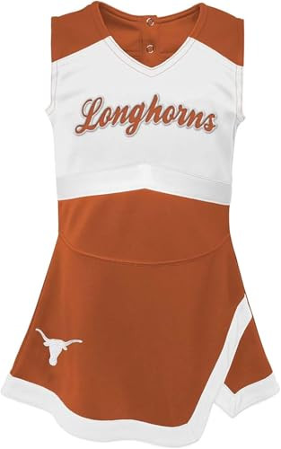 Outerstuff Girls Infant NCAA Cheer Captain Jumper Dress (US, Age, 16 Years, Texas Longhorns) Multicolor | Amazon (US)