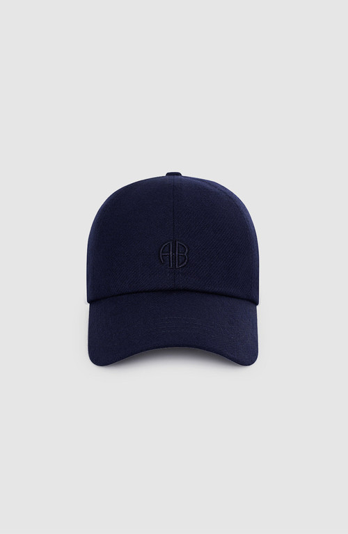 ANINE BING Jeremy Baseball Cap in Navy Wool at Nordstrom | Nordstrom