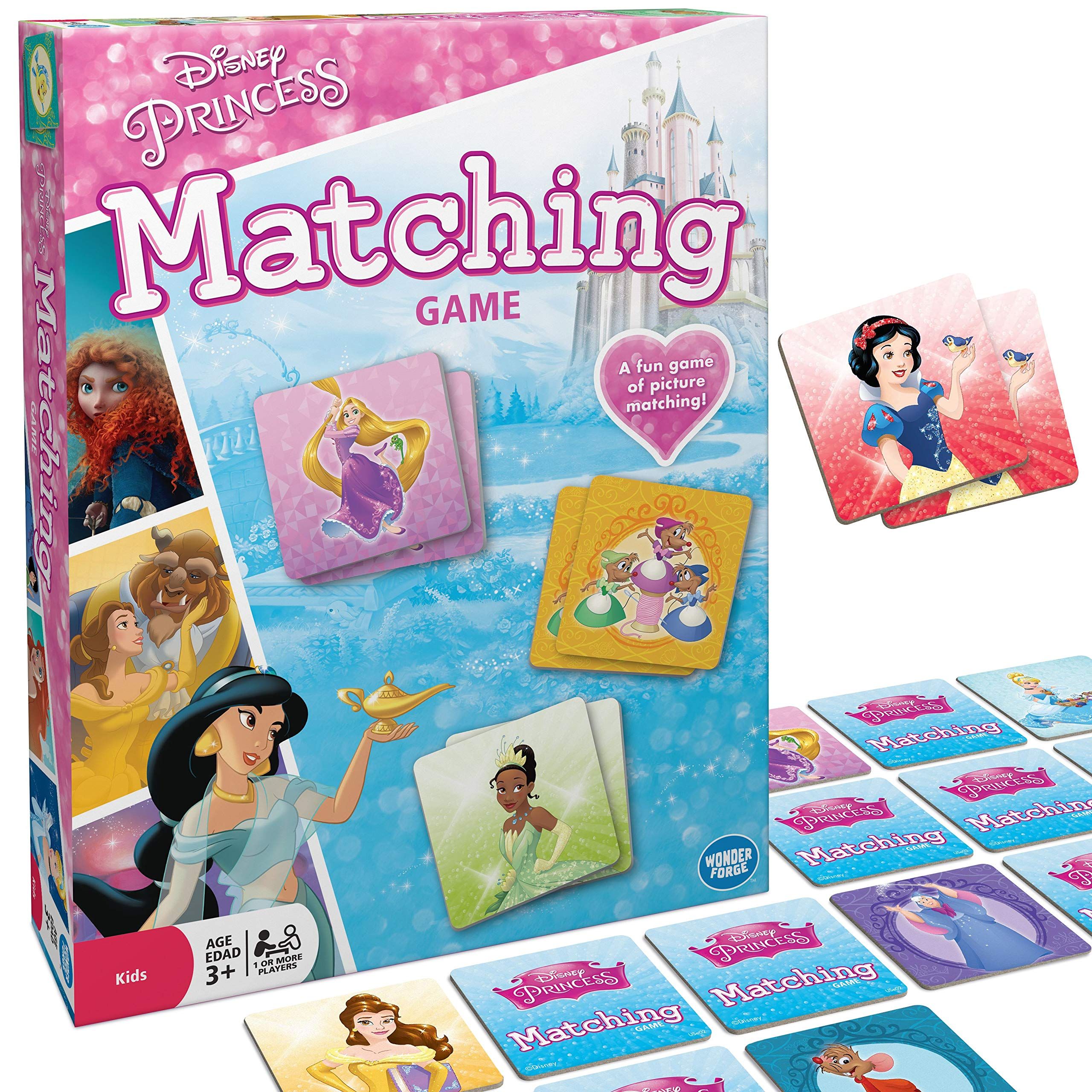 Wonder Forge Disney Princess Matching Game For Girls & Boys Age 3 To 5 - A Fun & Fast Princess Me... | Amazon (US)