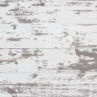 Timeline Wood 11/32 in. x 5.5 in. x 47.5 in. Distressed White Wood Panels (6-Pack) | The Home Depot