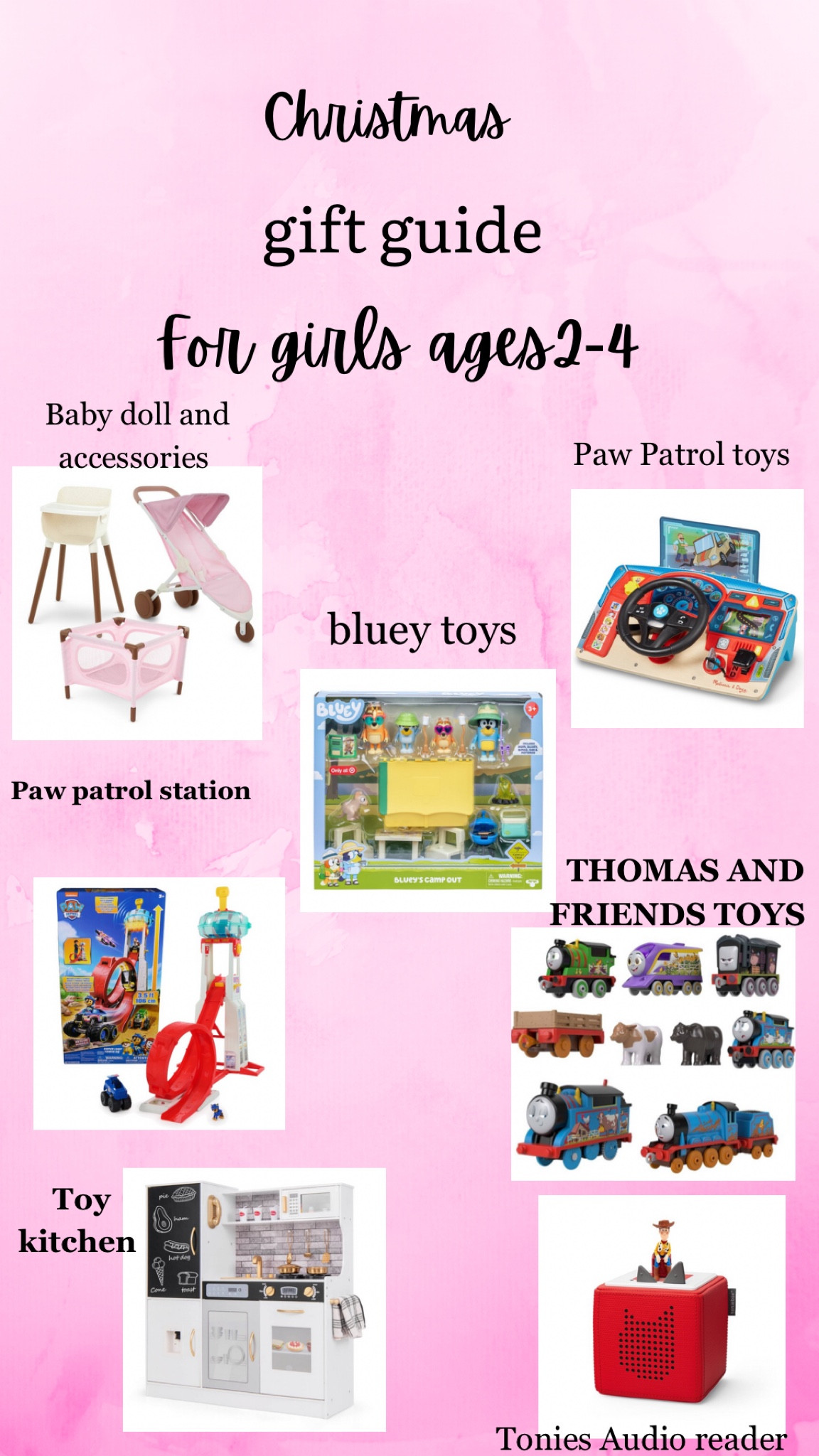 Christmas gift guide for girls age 2-4 ! 


#LTKSeasonal #LTKfamily #LTKkids