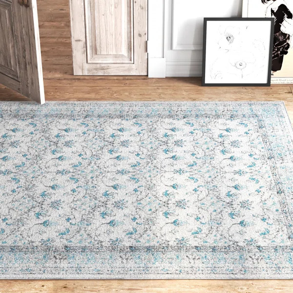 Madelyn Oriental Blue Area Rug | Wayfair North America