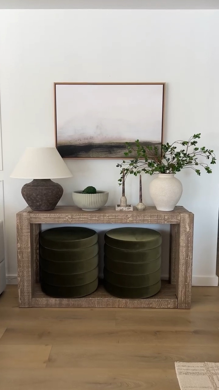Console table details with pops of green ✨ the moss balls and stems are amazon finds



#LTKSaleAlert #LTKHome