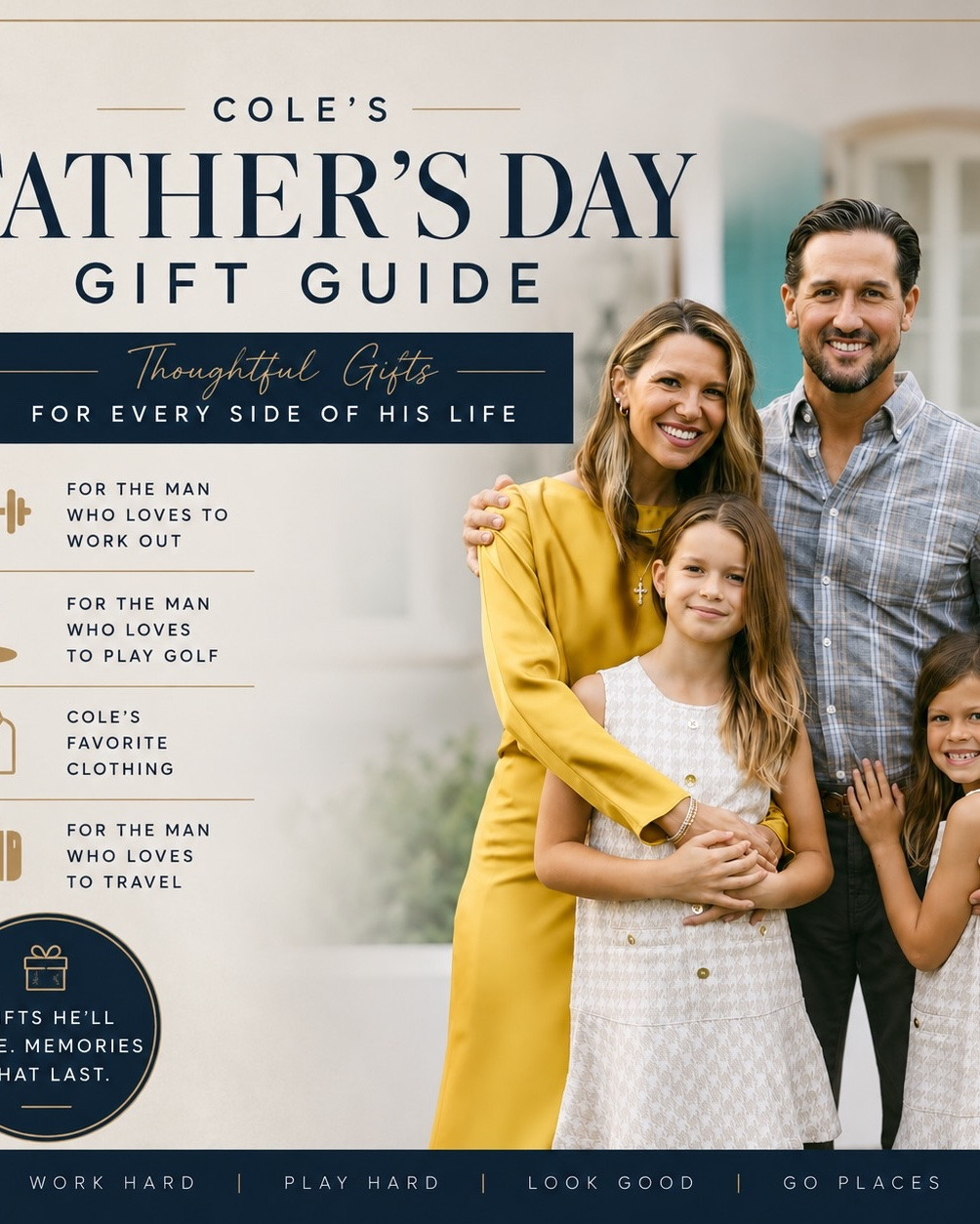 Comment FATHERS DAY to shop Cole’s favorites list of gifts and every day musts he has gotten over the years — from golfing to travel and every day life 

#giftguideforhim