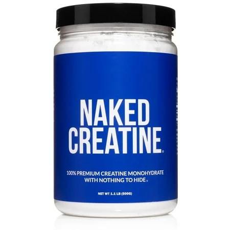 Naked Creatine Monohydrate, Unflavored Micronized Creatine Powder Supplement, 100 Servings | Walmart (US)