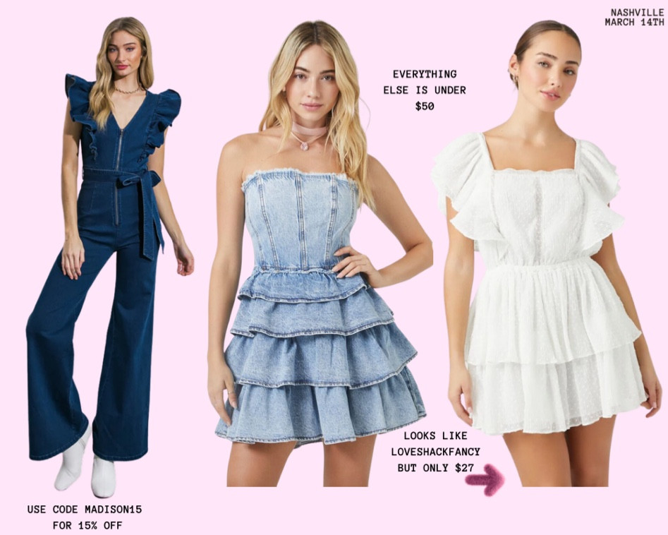 Cutest little Nashville dresses under $50! Style with cowgirl boots🤠🎀

#LTKtravel #LTKfindsunder50 #LTKstyletip