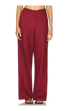 FAITHFULL THE BRAND Lulea Pant in Wine from Revolve.com | Revolve Clothing (Global)