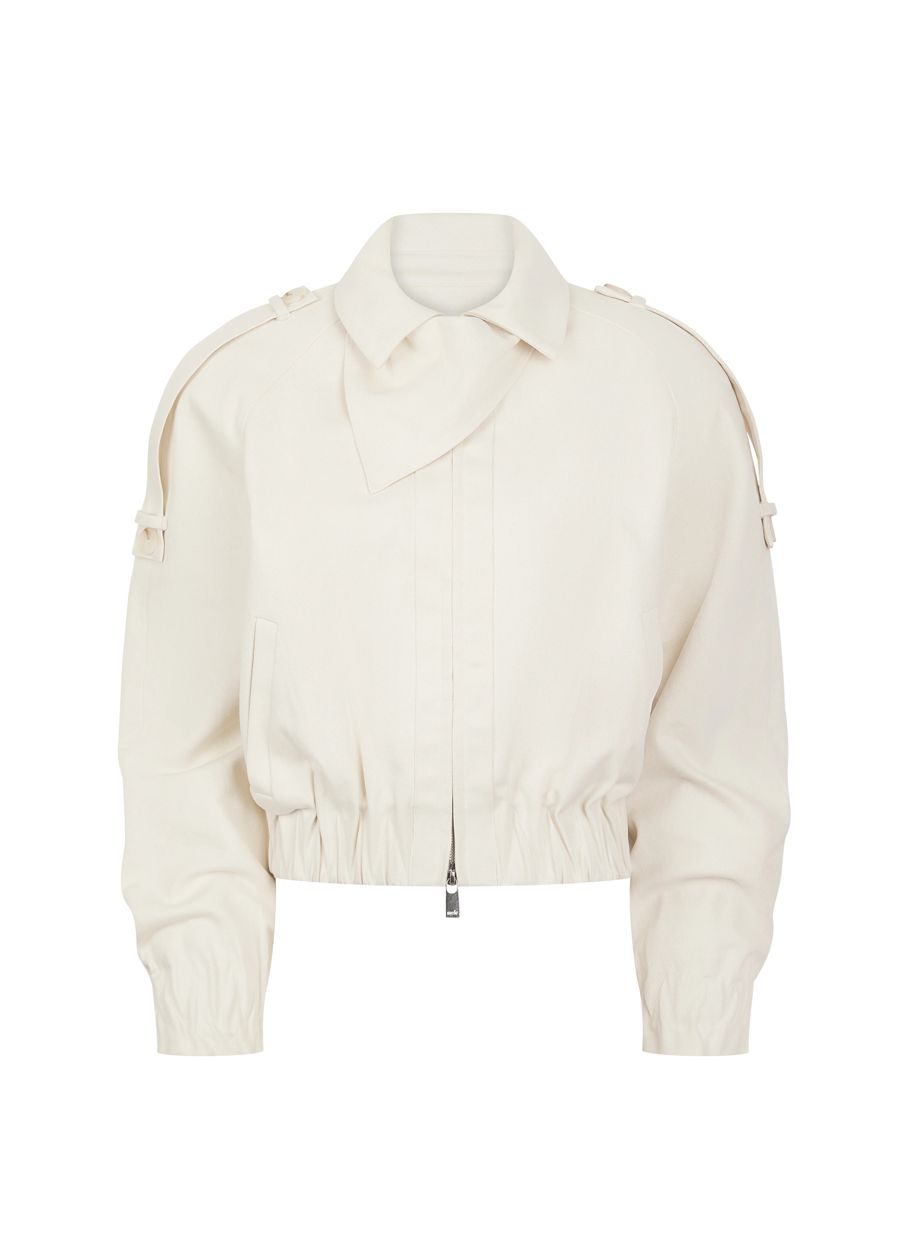 Albina Neckerchief Jacket - Cream | Maebe