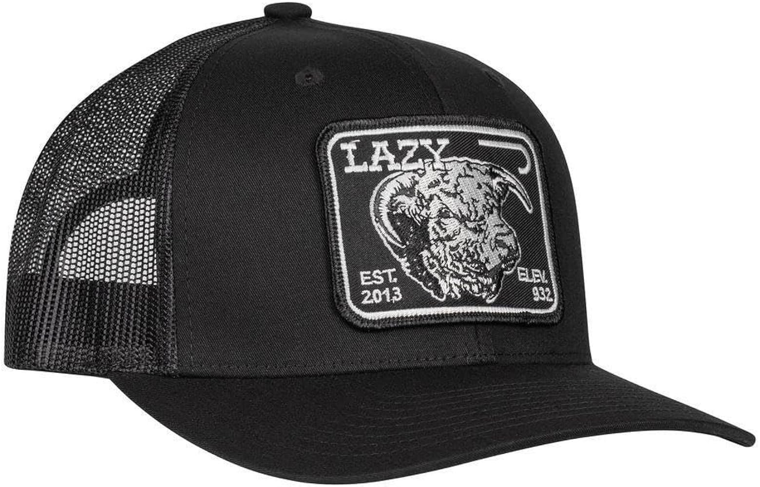 Lazy J Ranch Wear Black Elevation Mid Profile Trucker Hat - Adjustable Unisex Western Hat - Count... | Amazon (US)