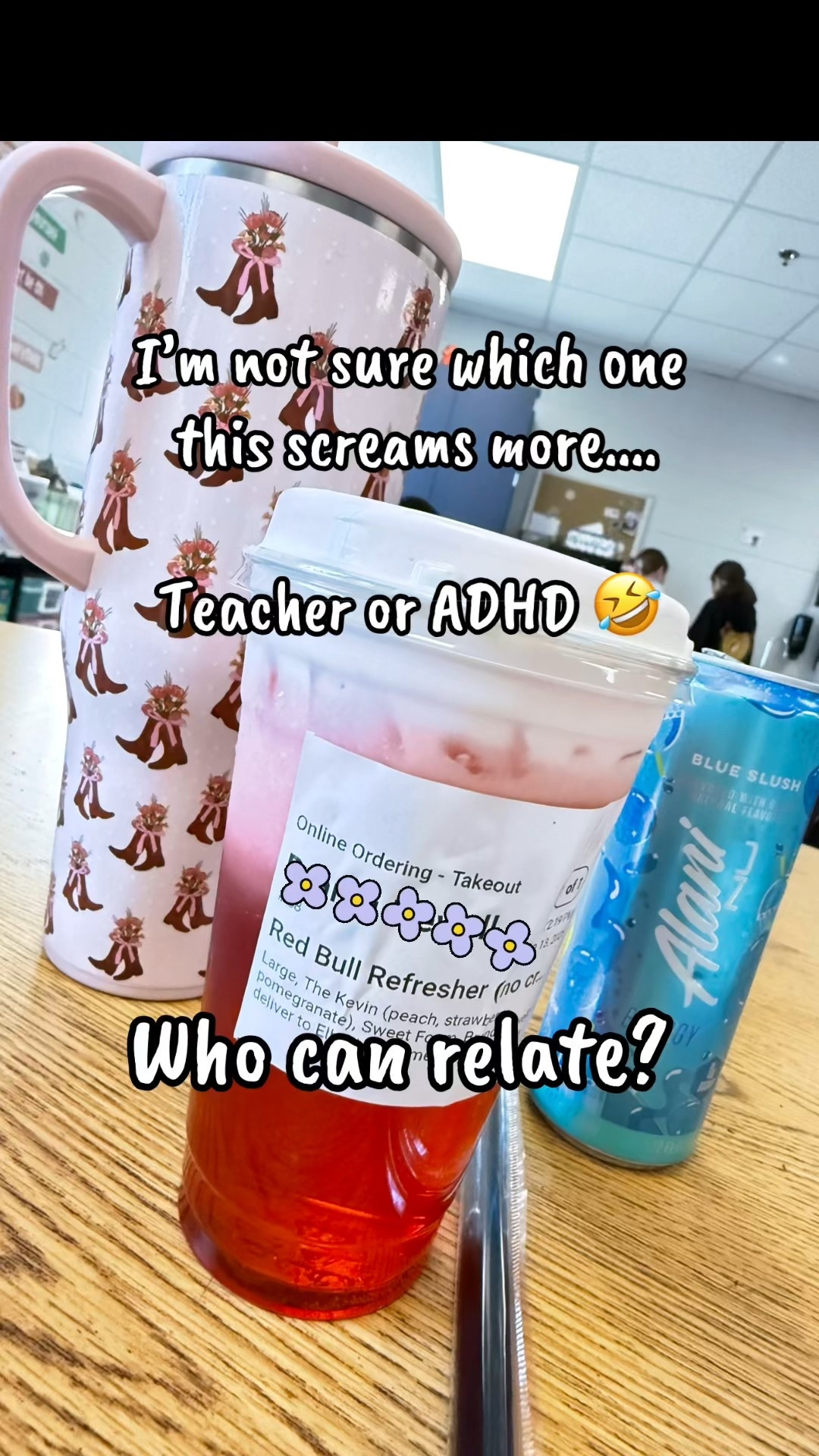I’m not sure which one screams louder… teacher or ADHD 😂
My cowboy Swig stays iced all day (because refills are not optional) and Alani is basically getting me through the workday ✨
Cute cup + energy = survival mode activated 🤠⚡️
Both linked here 👇

#LTKFinds #LTKTeacher #LTKDrinkware #TeacherLife #ADHDCreator #EnergyDrink #SwigCup #AlaniNu

#LTKU #LTKSaleAlert