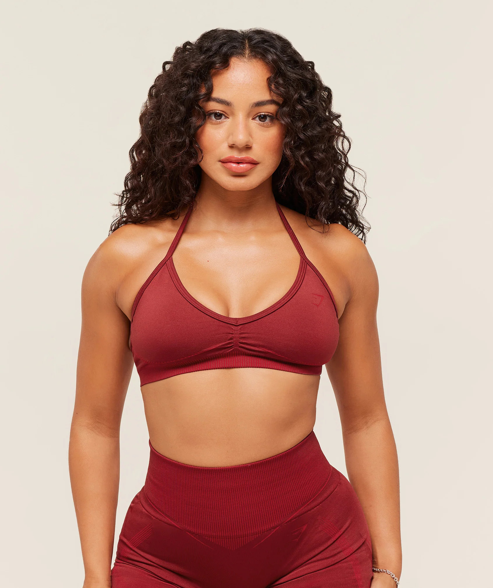 Gymshark Gymshark x Analis Seamless Sports Bra - Reps Red/Carmine Red - Reps Red/Carmine Red | Gymshark US