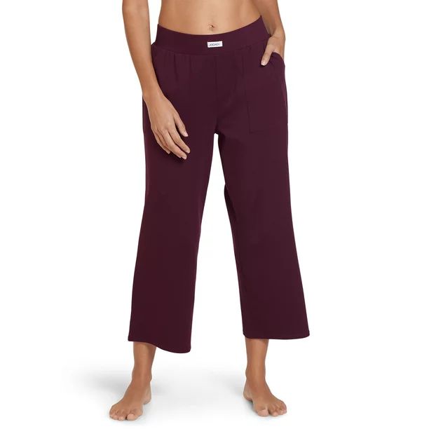 Jockey Essentials Women's Organic Cotton Stretch Cropped Sleep Pants, Sizes S-3X | Walmart (US)