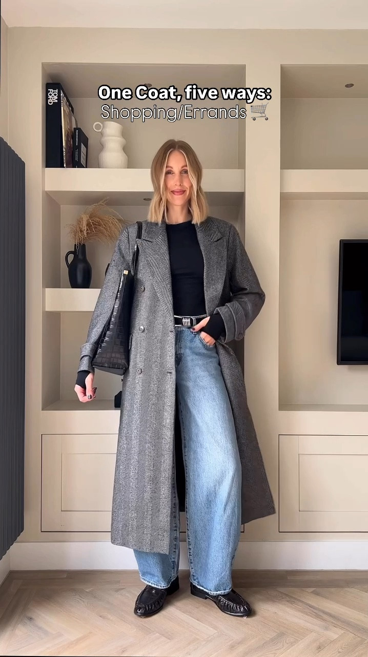 From work to the weekend here are five grey coat outfit ideas styling a herringbone coat that’s new to my capsule wardrobe 🩶 all outfits linked below ⬇️ (I went up one size in the coat as I prefer a relaxed fit) 

Ways to wear - how to style - casual outfit inspiration 

#LTKstyletip #LTKuk #LTKautumn