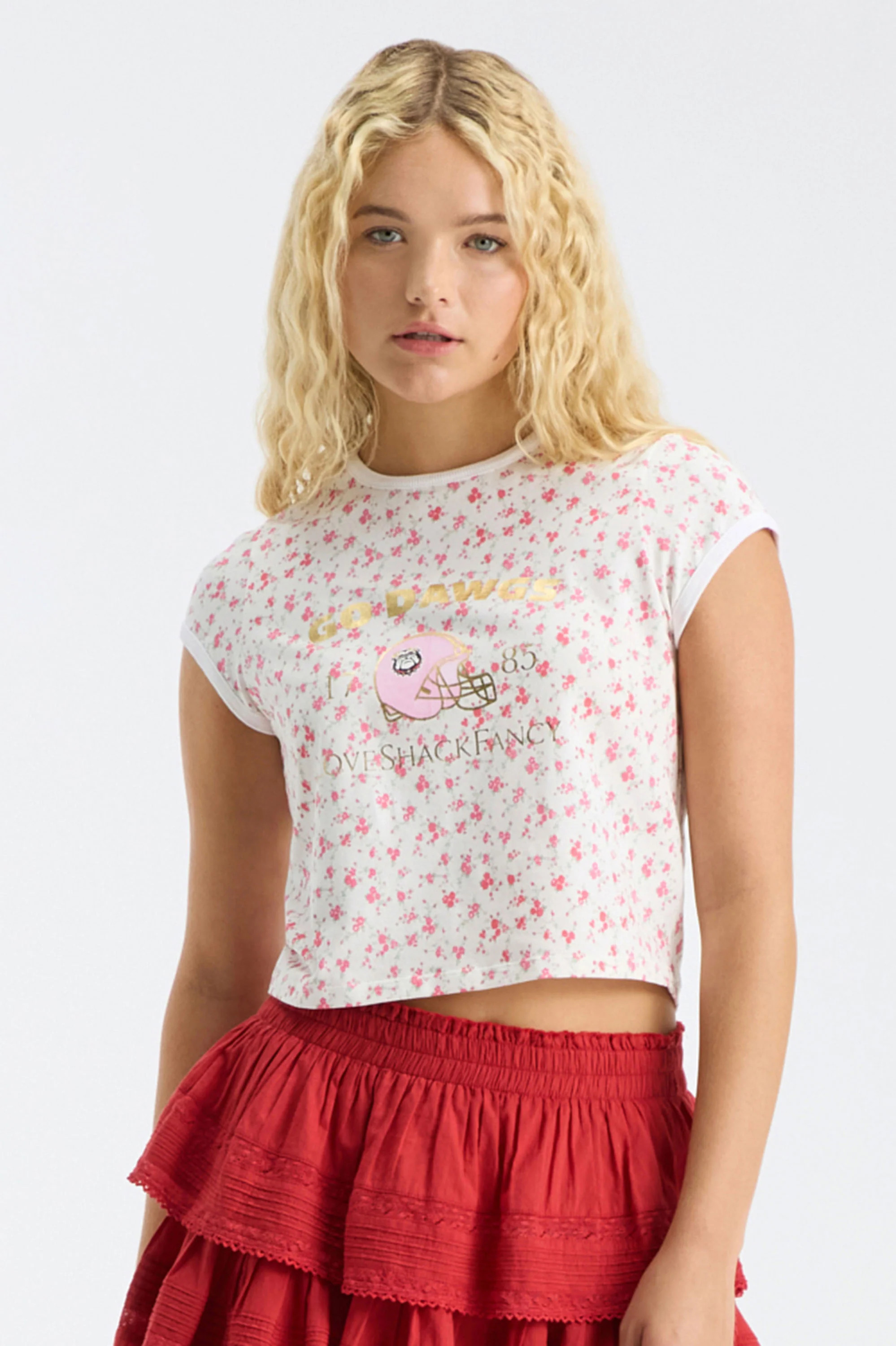 Fanatics x LoveShackFancy Marykate Ringer Tee | LoveShackFancy