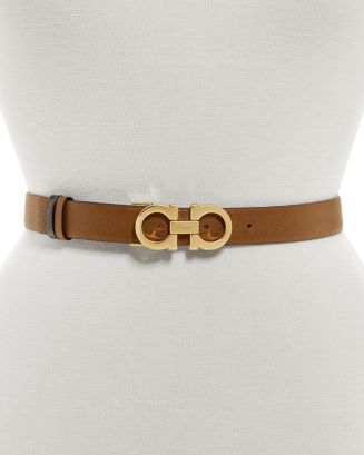 Women's Double Gancini Leather Belt | Bloomingdale's (US)