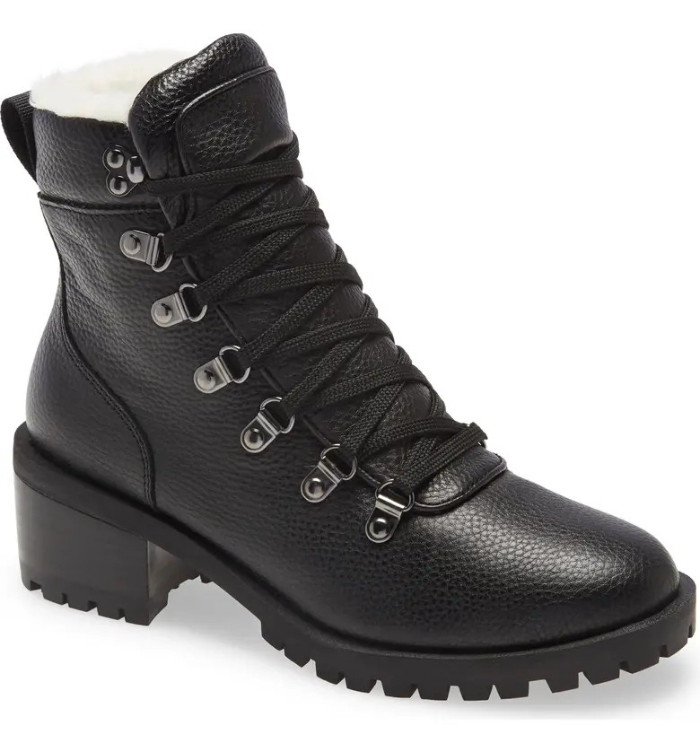 Caslon® Tatum Faux Fur Lined Lug Bootie (Women) | Nordstrom | Nordstrom