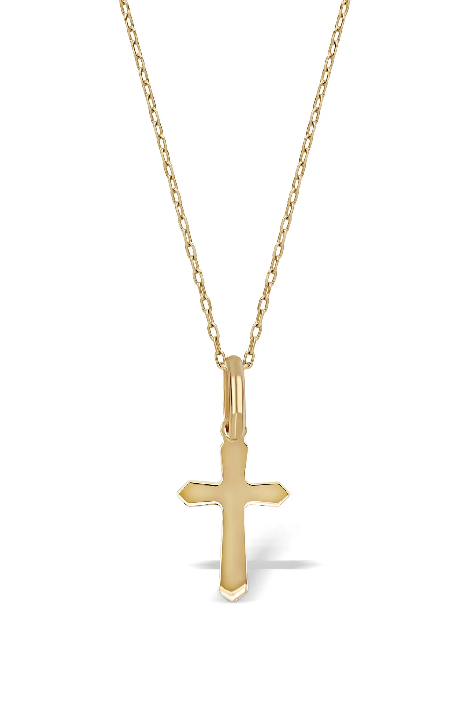 14K Gold Cross Pendant Necklace | Nordstrom