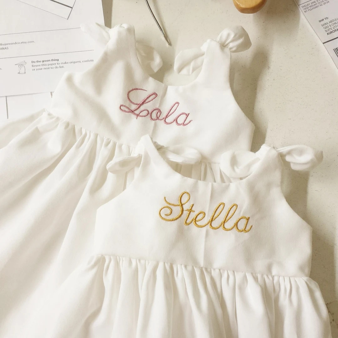Personalized Baby Girls Dress  Dress for Newborn Photos  - Etsy | Etsy (US)