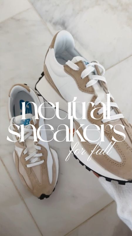 Neutral stylish sneakers for fall