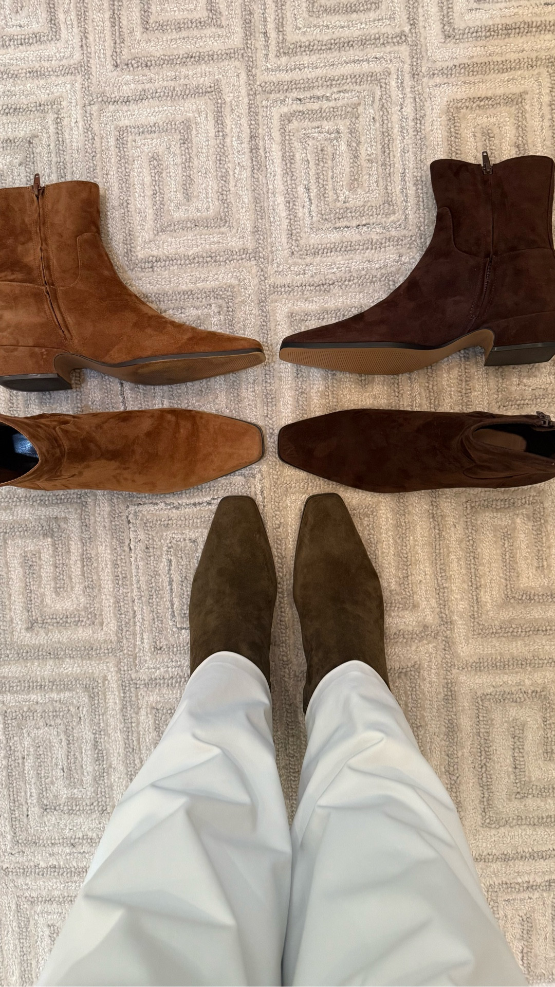 Perfect pair of boots for the upcoming Holidays! 😍 I’ve been wearing these three colors on repeat, and contemplating adding another color. Maybe the burgundy!?!? 

 

#LTKHoliday #LTKootd #LTKSaleAlert