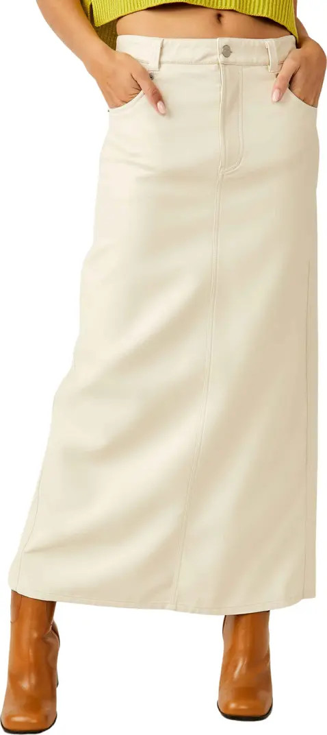 City Slicker Faux Leather Maxi Skirt | Nordstrom