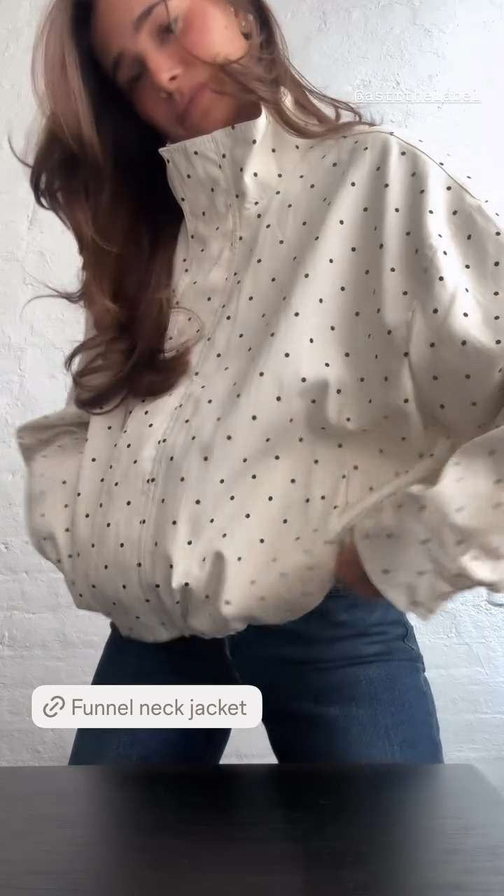 how cute is this funnel neck jacket?! 

 #LTKootd