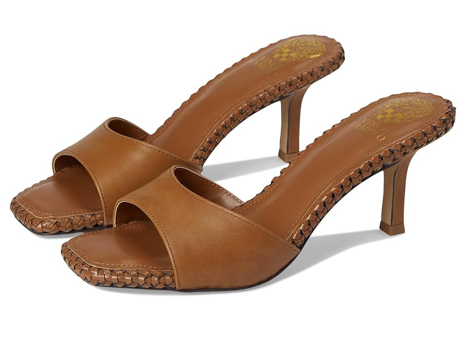 Vince Camuto Emmla Stitched Mule Sandals Women's Sandals Caramello : 9 M, Leather | Zappos