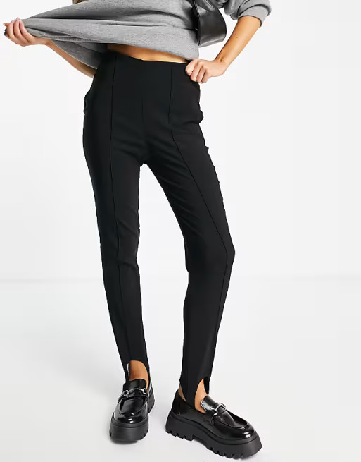 Topshop stirrup trouser in black | ASOS | ASOS (Global)