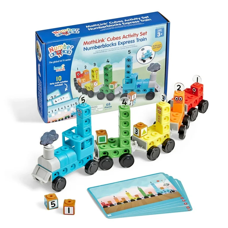 hand2mind Numberblocks Express Train MathLink Cubes Activity Set, Train Toy, Preschool Learning A... | Walmart (US)