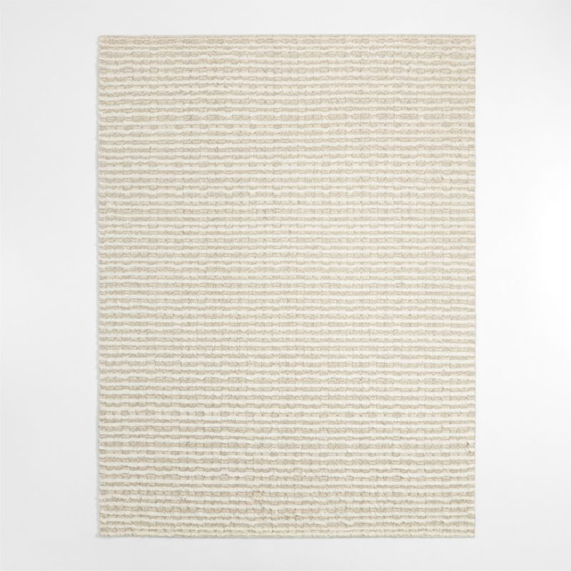 Oslo Wool Beige Area Rug 6'x9' | Crate & Barrel | Crate & Barrel