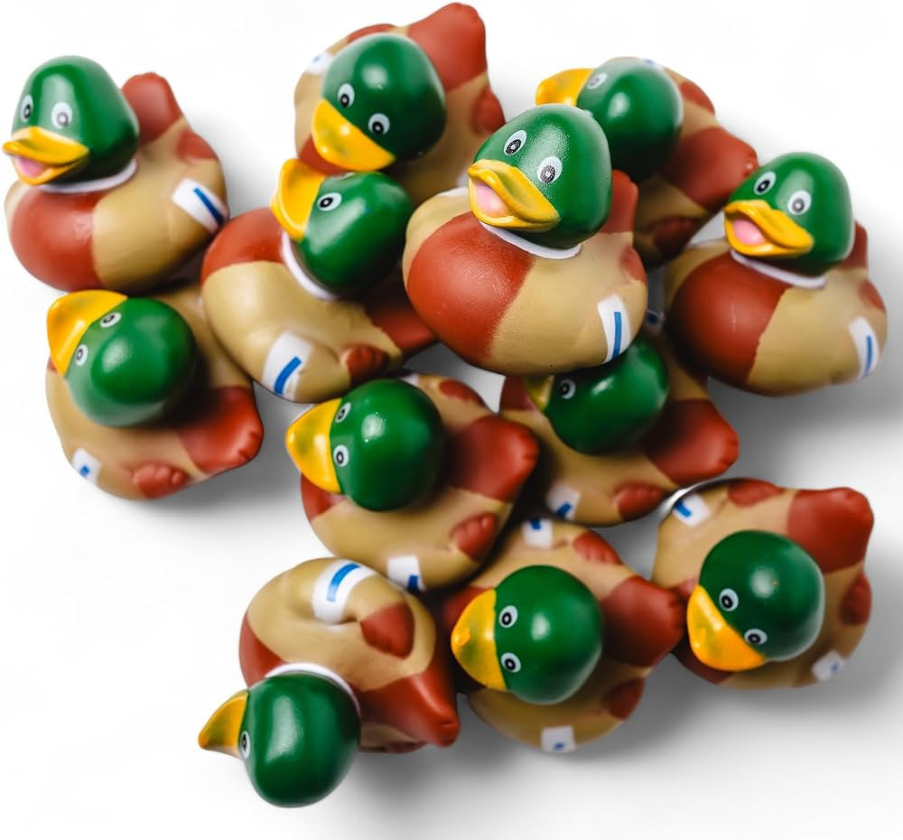 Mallard Rubber Duckies - Rubber Duck Bath Toys and SUV Ducks (12 Pack) | Amazon (US)