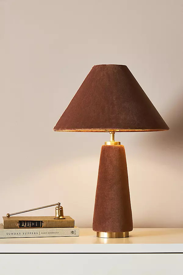 Lulu Velvet Table Lamp | Anthropologie (US)