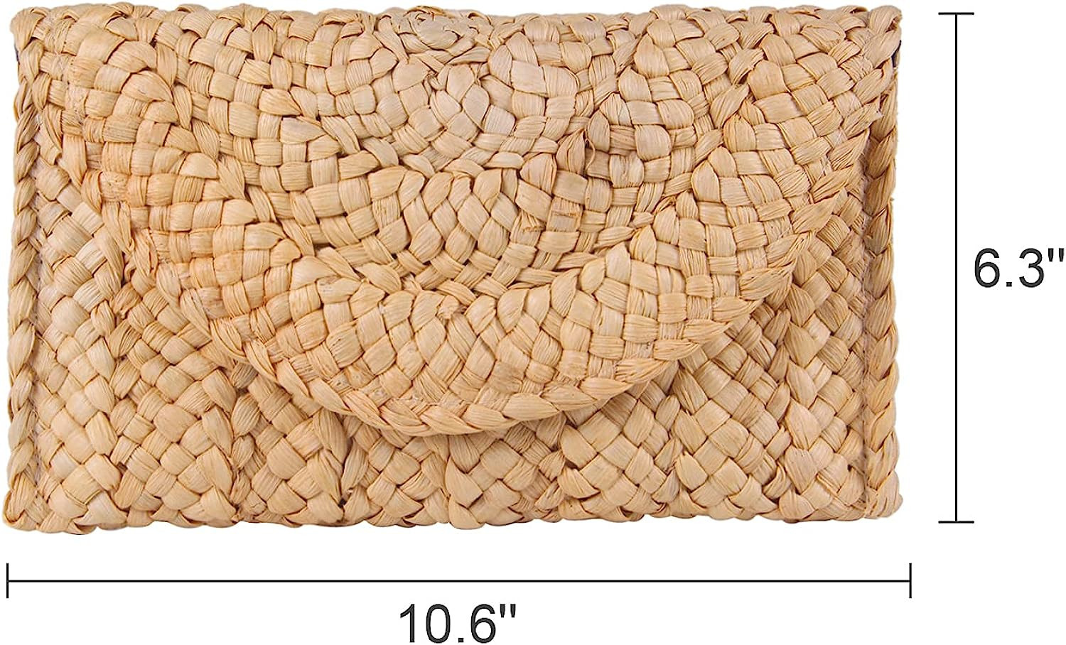 Freie Liebe Straw Clutch Purses for Women Summer Beach Bags Envelope Woven Clutch Handbags | Amazon (US)