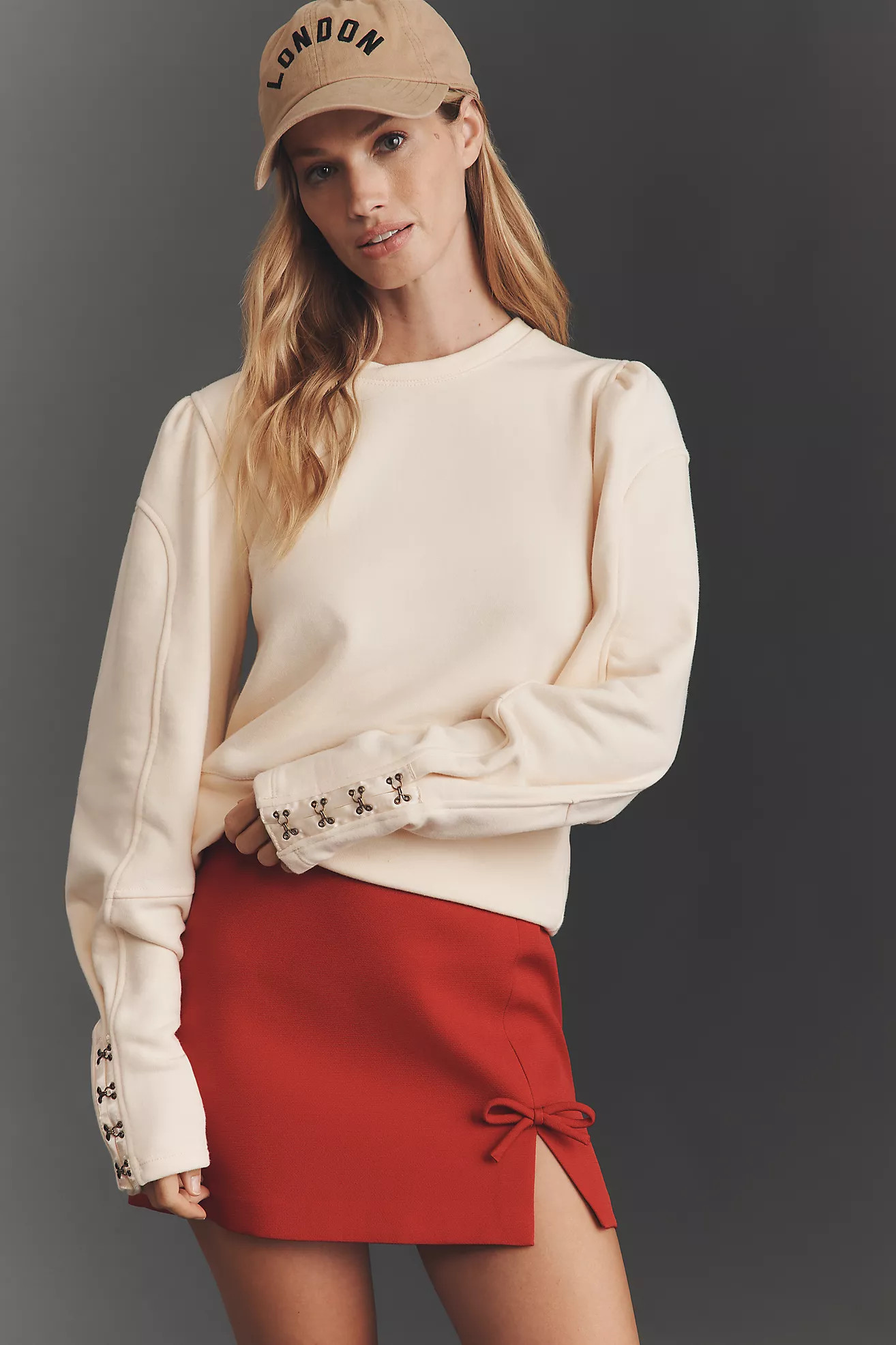 By Anthropologie Fastened Puff-Sleeve Pullover | Anthropologie (US)