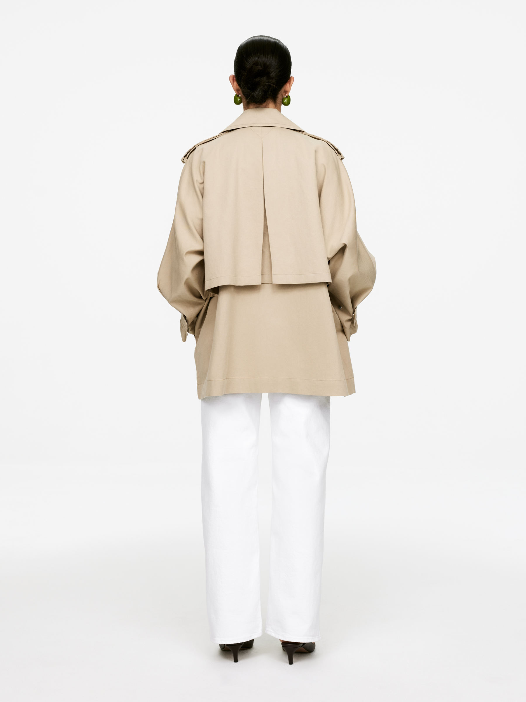 Short Trench Coat – Beige – Women – ARKET GB | Arket UK