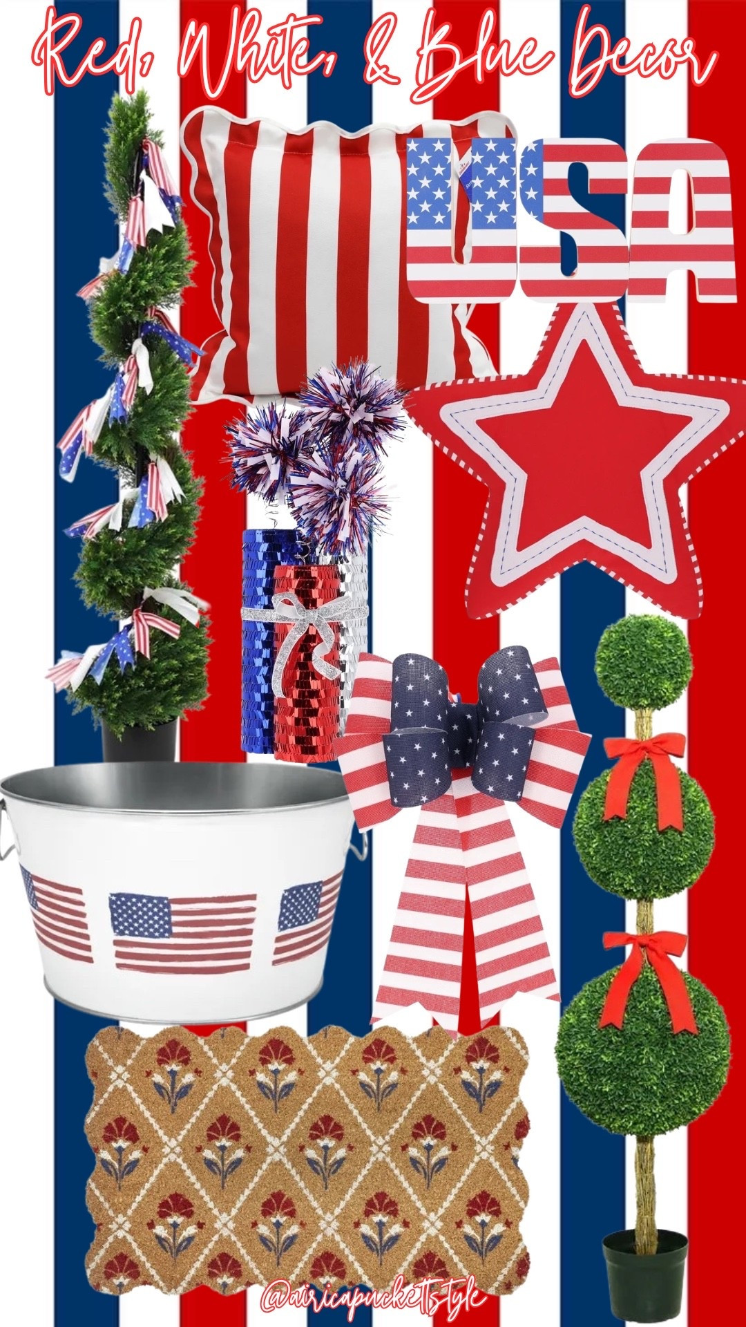 Red, white & blue decor finds from Walmart 

#LTKHome #LTKSeasonal