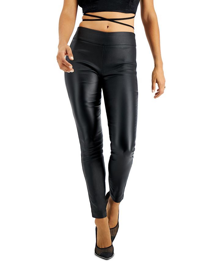 Bar III Pull-On Coated Legging, Created for Macy's  & Reviews - Pants & Capris - Women - Macy's | Macys (US)